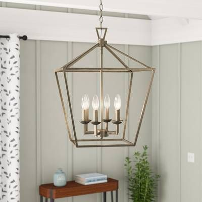 Freeburg 4 Light Square/rectangle Pendant In 2019 | Meme's In Freeburg 4 Light Lantern Square / Rectangle Pendants (View 12 of 20)