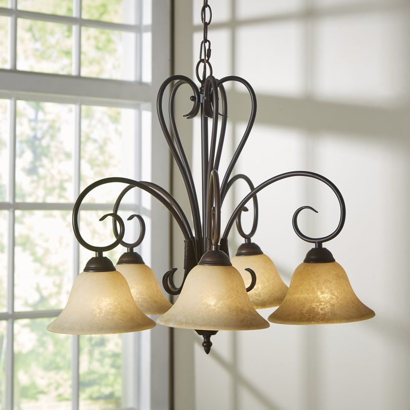 Gaines 5 Light Shaded Chandelier Pertaining To Hayden 5 Light Shaded Chandeliers (View 11 of 20)
