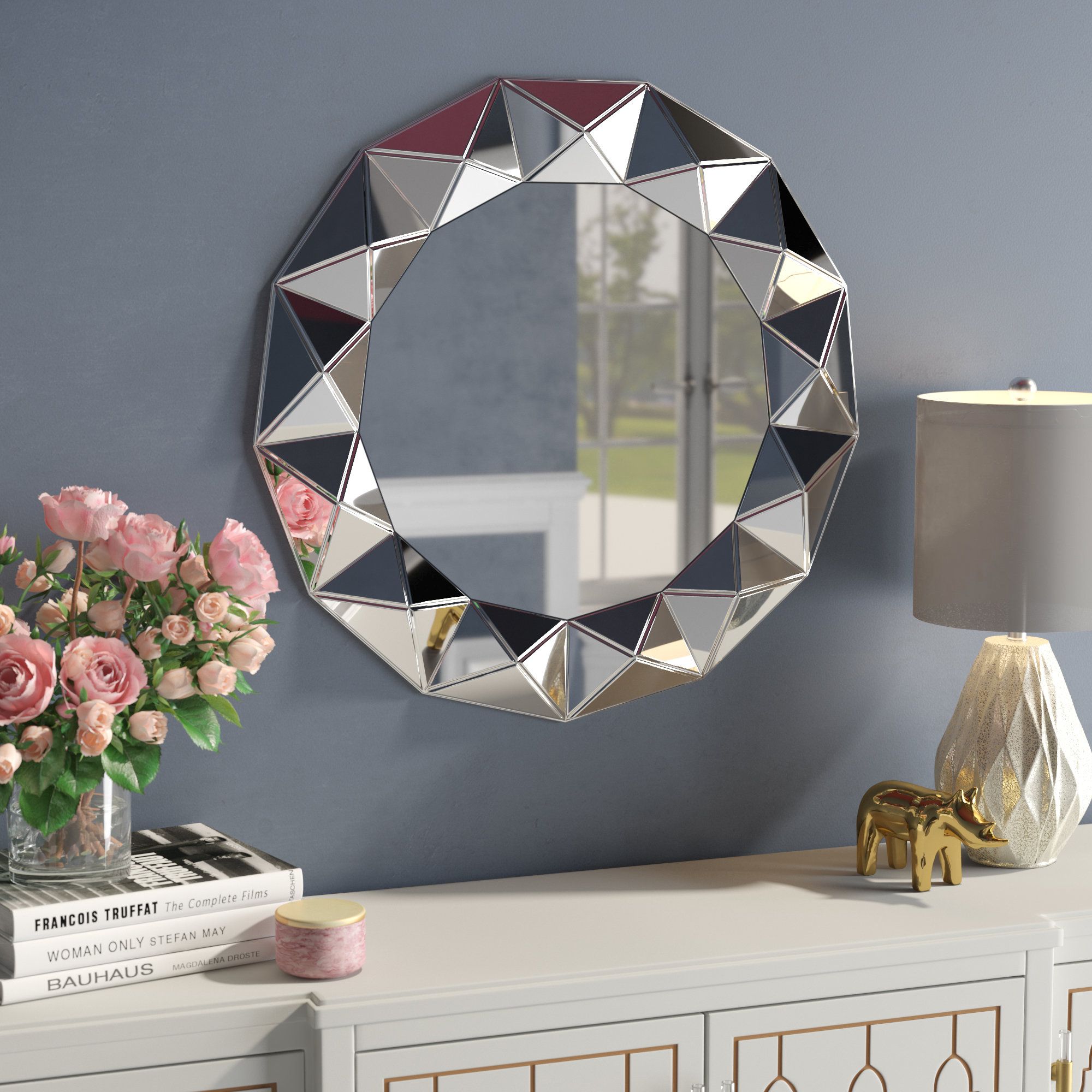 Geometric Mirrors | Wayfair For Rectangle Ornate Geometric Wall Mirrors (Photo 20 of 20)