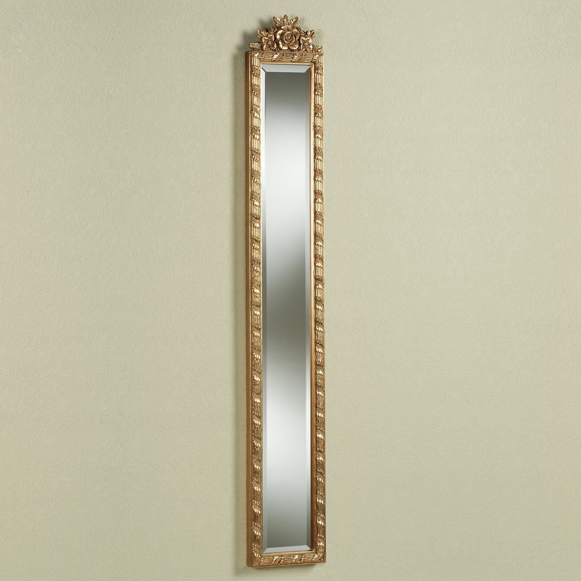 Giuliana Antique Gold Floral Wall Mirror Panel Intended For Juliana Accent Mirrors (View 14 of 20)