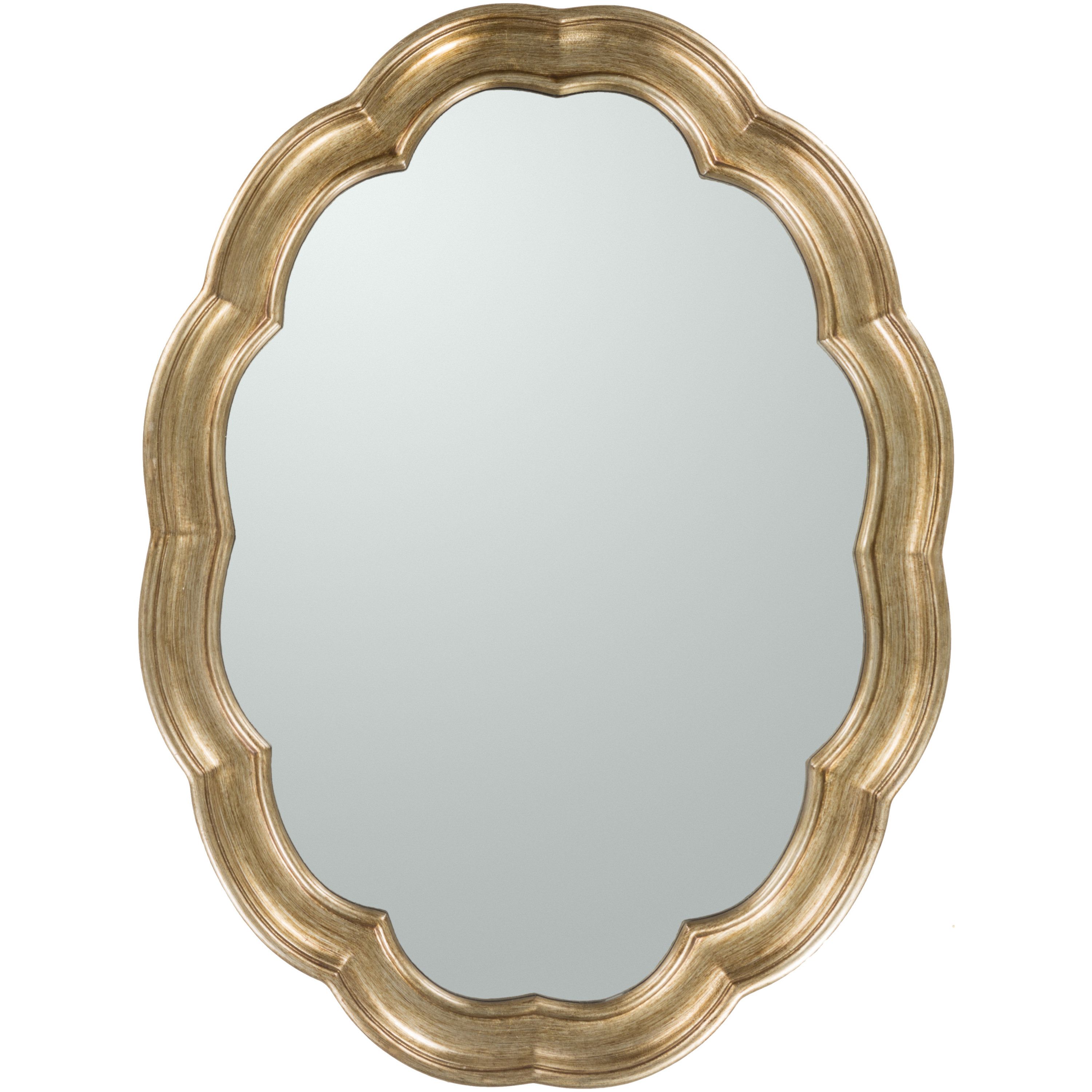 Glam Oval Accent Wall Mirror Throughout Gingerich Resin Modern &amp; Contemporary Accent Mirrors (View 5 of 20)