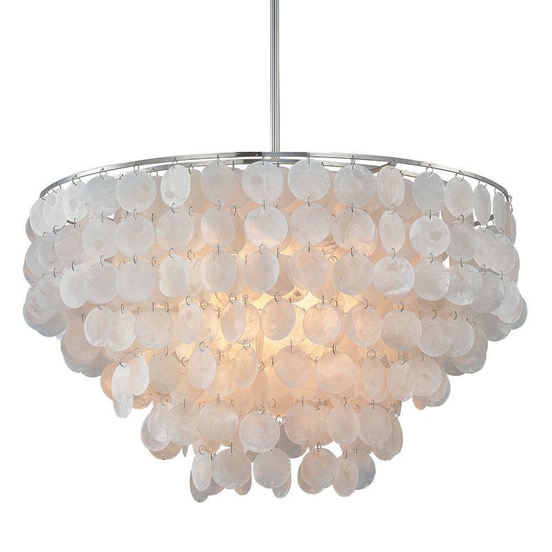 Henry 6 Light Crystal Chandelier Throughout Bramers 6 Light Novelty Chandeliers (View 8 of 20)