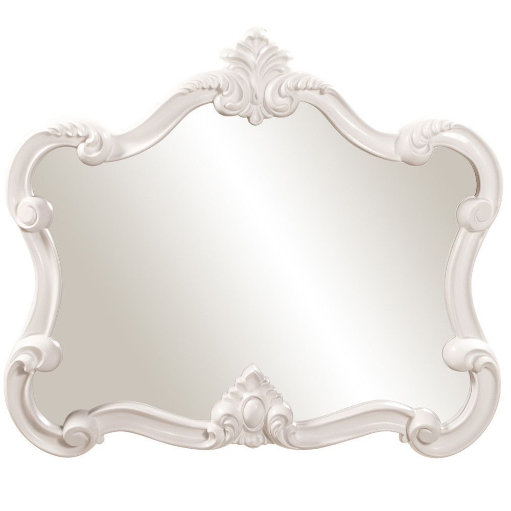 Howard Elliott Veruca White Mirror 32H X 28W X 2D – 56032 With Regard To Gingerich Resin Modern & Contemporary Accent Mirrors (View 13 of 20)