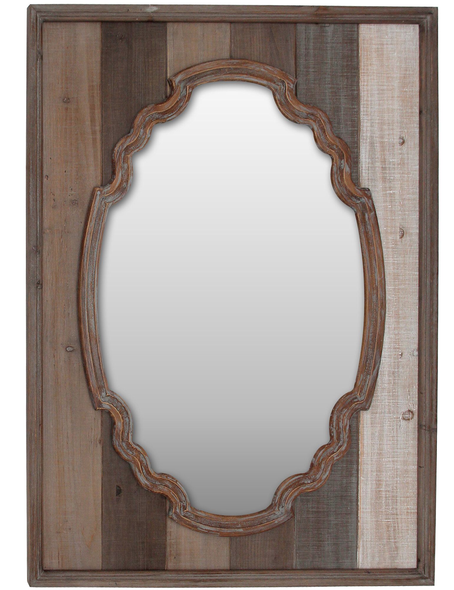 Jaylyn Elegant Farmstead Rustic Accent Mirror In Peetz Modern Rustic Accent Mirrors (View 16 of 20)