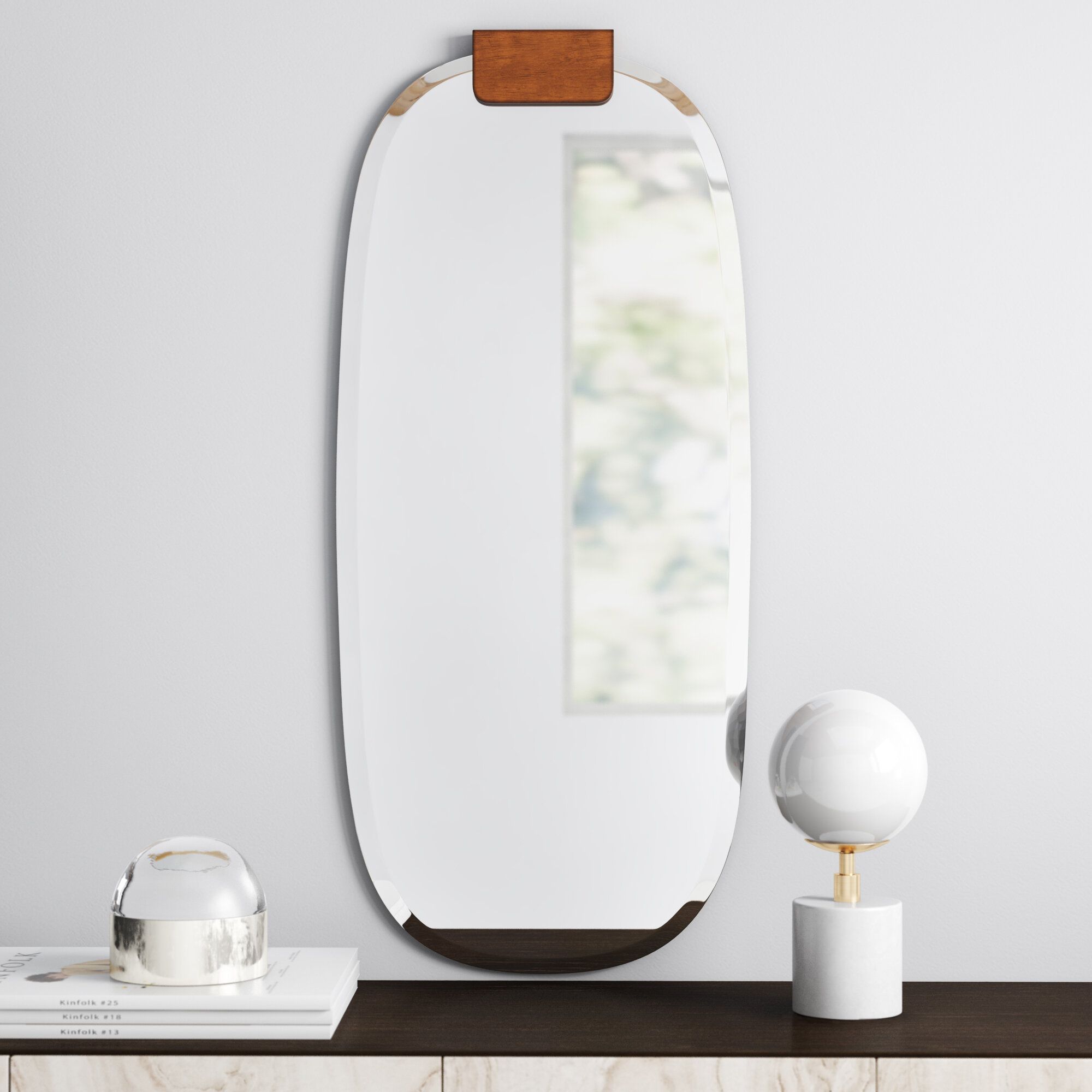 Jules Frameless Accent Mirror With Regard To Peetz Modern Rustic Accent Mirrors (View 15 of 20)