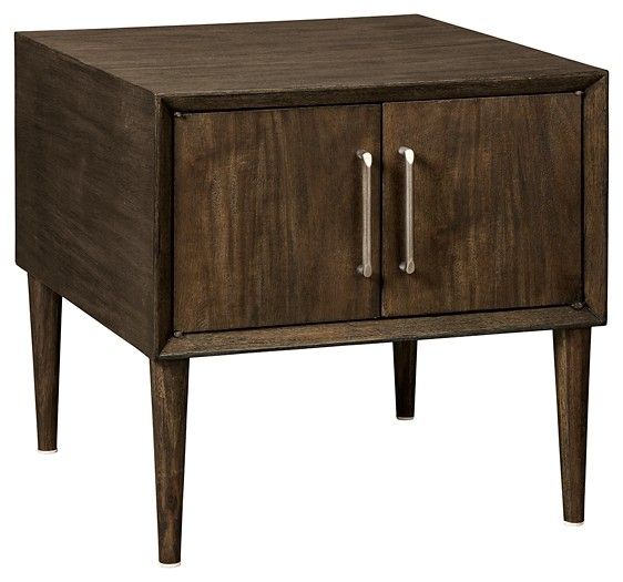 Kisper – Dark Brown – Square End Table Pertaining To Kisper Rectangular Cocktail Tables (View 45 of 48)