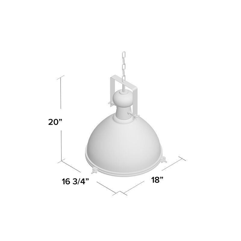 Lavern 1 Light Single Dome Pendant Intended For Monadnock 1 Light Single Dome Pendants (View 20 of 25)