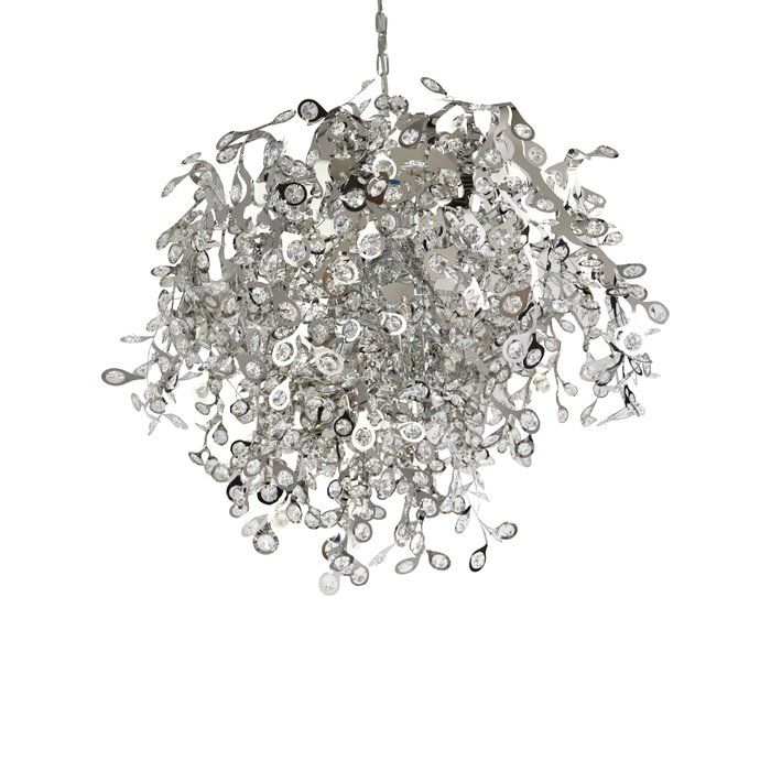Leonia 10 Light Crystal Chandelier For Clea 3 Light Crystal Chandeliers (View 9 of 20)