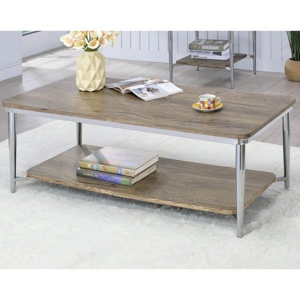Marlo Contemporary Chrome Coffee Tablefoa With Thalberg Contemporary Chrome Coffee Tables By Foa (View 7 of 50)