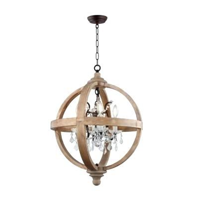 Metal And Wood Chandelier – Michaeljhouser (View 12 of 20)