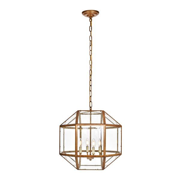 Modern & Contemporary Geometric Cage Chandelier | Allmodern Intended For Reidar 4 Light Geometric Chandeliers (View 17 of 20)