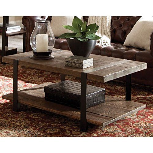 Modesto 42"l Reclaimed Wood Coffee Table Throughout Alaterre Country Cottage Wooden Long Coffee Tables (View 19 of 25)