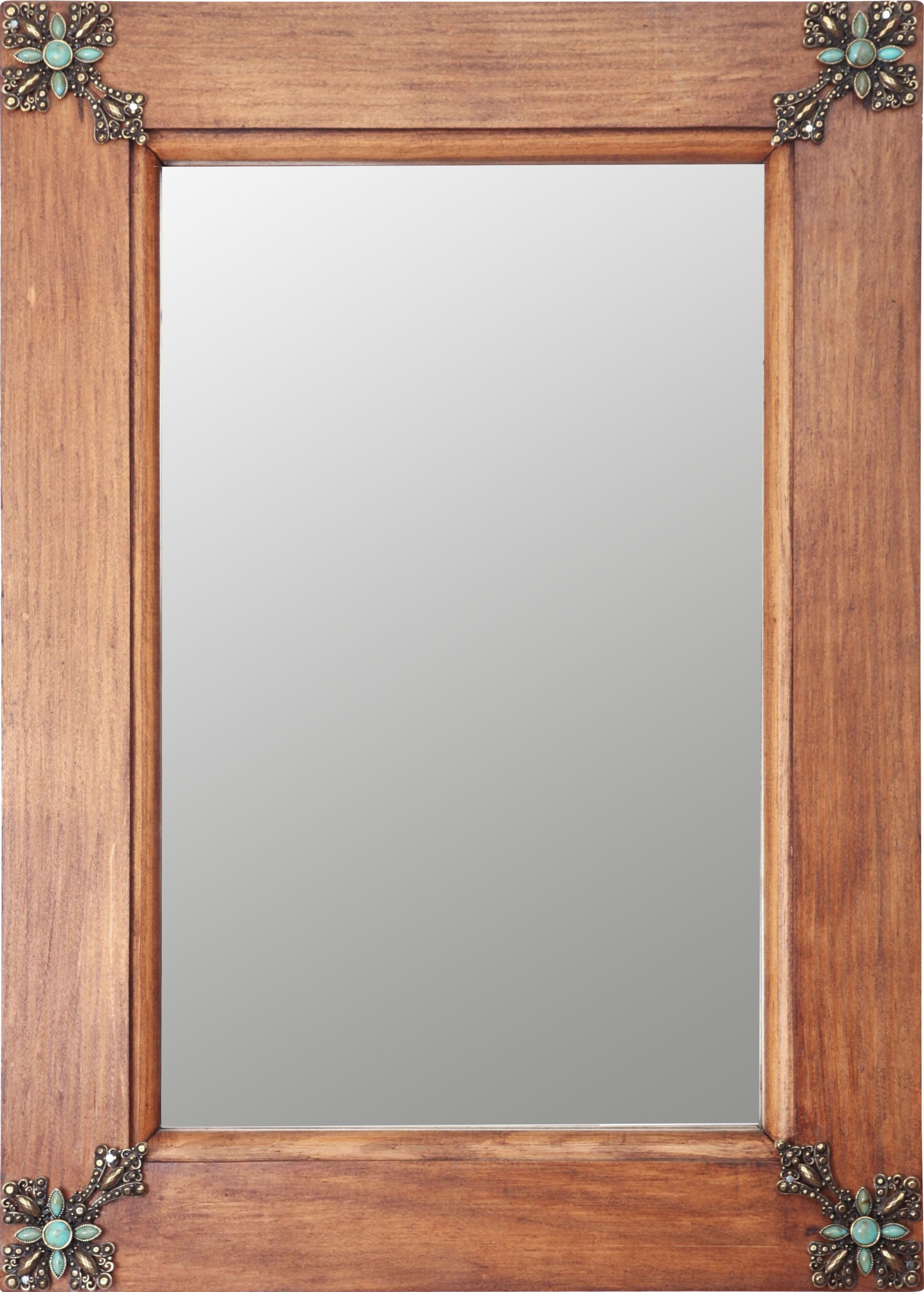 Myamigosimports Concho Cross Rustic Accent Mirror & Reviews Pertaining To Lajoie Rustic Accent Mirrors (View 5 of 20)