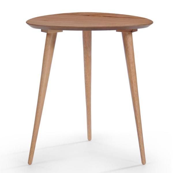 Noble House Natural Wood Finish End Table 299906 – The Home Within Corey Rustic Brown Accent Tables (View 12 of 25)