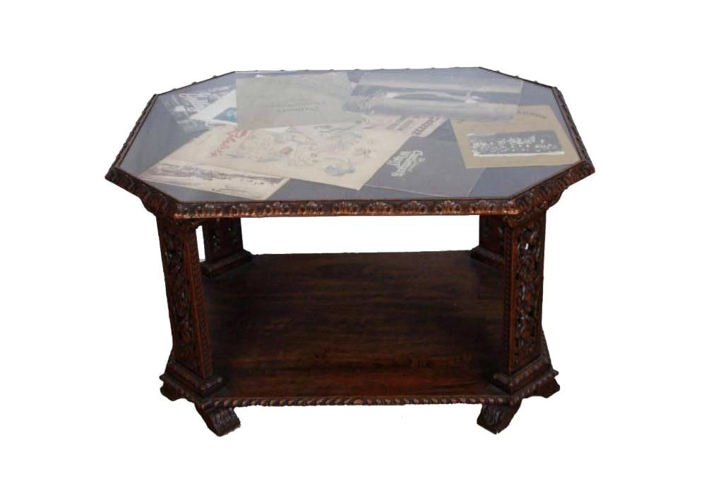 Oak Coffee Table With Glass Top – Jonnadegreenia (View 16 of 50)