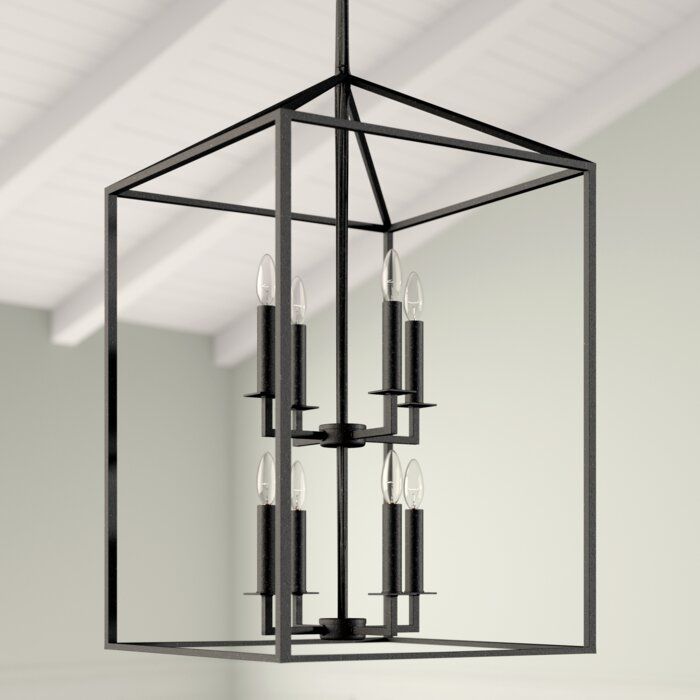 Odie 8 Light Lantern Square / Rectangle Pendant With Odie 8 Light Kitchen Island Square / Rectangle Pendants (View 14 of 25)