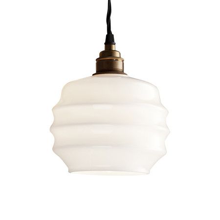 Opal Glass Pendant Light – Deco Large Intended For Amara 3 Light Dome Pendants (View 16 of 25)