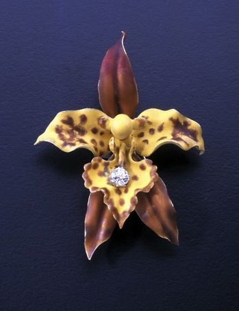 Orchid Brooch, Paulding Farnham For Tiffany & Co (View 14 of 25)