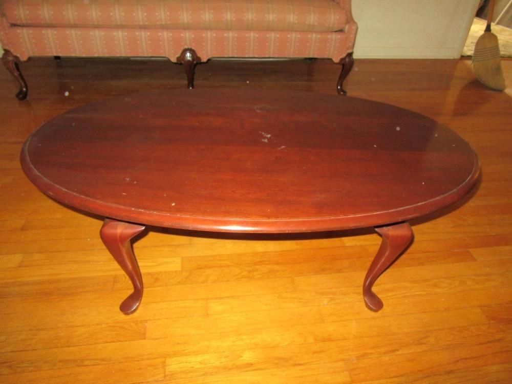 Oval Cherry Coffee Table – Aulamintic (View 10 of 50)