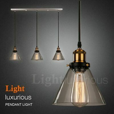 Pendant Ceiling Light Lamp Shade Retro Style Lampshade Chandelier Lights  Kitchen | Ebay Regarding Akash Industrial Vintage 1 Light Geometric Pendants (View 14 of 25)