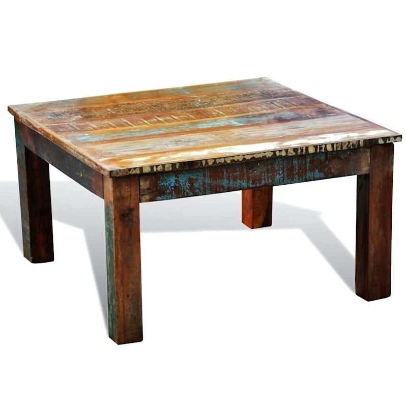 Reclaimed Wood Side Table – Carlobalentine (View 17 of 25)