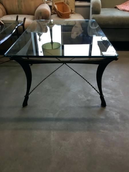 Rectangle Glass Coffee Table In Sawyer Industrial Reclaimed Rectangular Cocktail Tables (View 50 of 50)