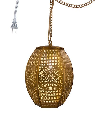 River Of Goods Gold Moroccan Sundial Pendant Light | Zulily In Armande 3 Light Lantern Geometric Pendants (View 19 of 25)