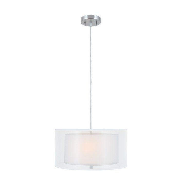 Robles 1 Light Single Drum Pendant In Friedland 3 Light Drum Tiered Pendants (View 25 of 25)