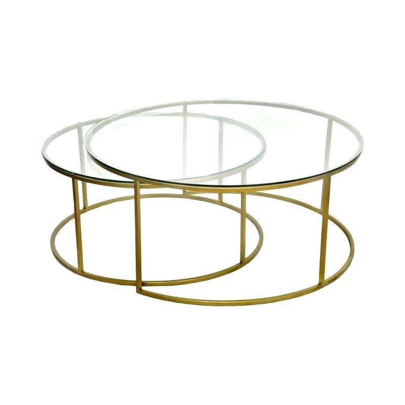 Round Glass And Metal Coffee Table – Thewealthblog (View 12 of 25)