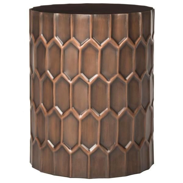 Safavieh Corey Antique Copper Side Table Fox3238A – The Home In Corey Rustic Brown Accent Tables (View 16 of 25)