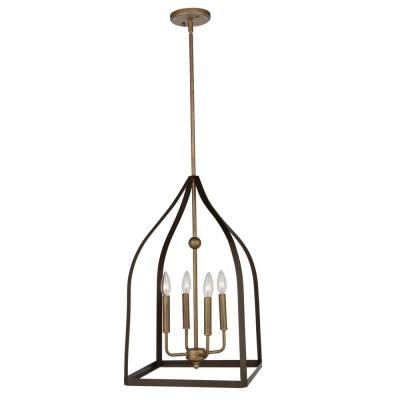 Safavieh Craftsman 4 Light Antique Gold Chandelier Lit4184A Pertaining To Suki 5 Light Shaded Chandeliers (View 17 of 20)