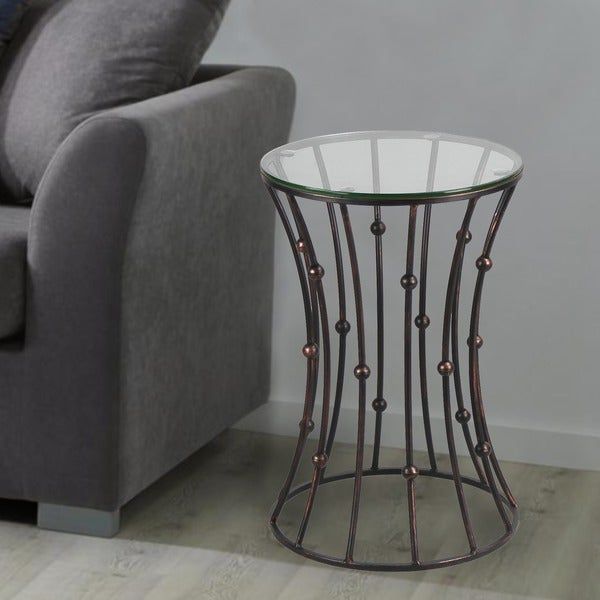 Shop Adeco Accent Postmodernism Drum Shape Black Metal Inside Adeco Accent Postmodernism Drum Shape Black Metal Coffee Tables (View 1 of 25)