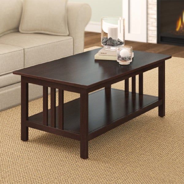 Shop Copper Grove Boutwell Classic Mission 42 Inch Coffee Pertaining To Copper Grove Bowron Dark Cherry Coffee Tables (View 11 of 25)