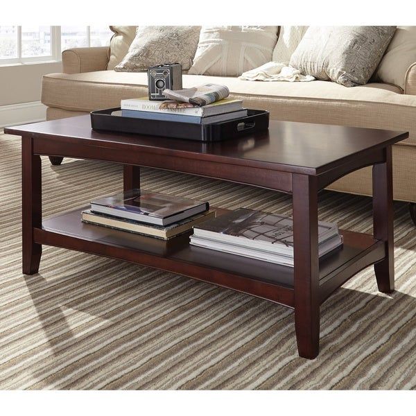 Shop Copper Grove Daintree 42 Inch Wood Coffee Table With Within Copper Grove Bowron Dark Cherry Coffee Tables (View 2 of 25)