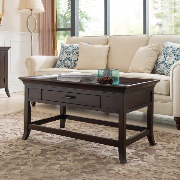 Shop Copper Grove Dillberry Solid Wood Cherry Coffee Table With Regard To Copper Grove Bowron Dark Cherry Coffee Tables (View 4 of 25)