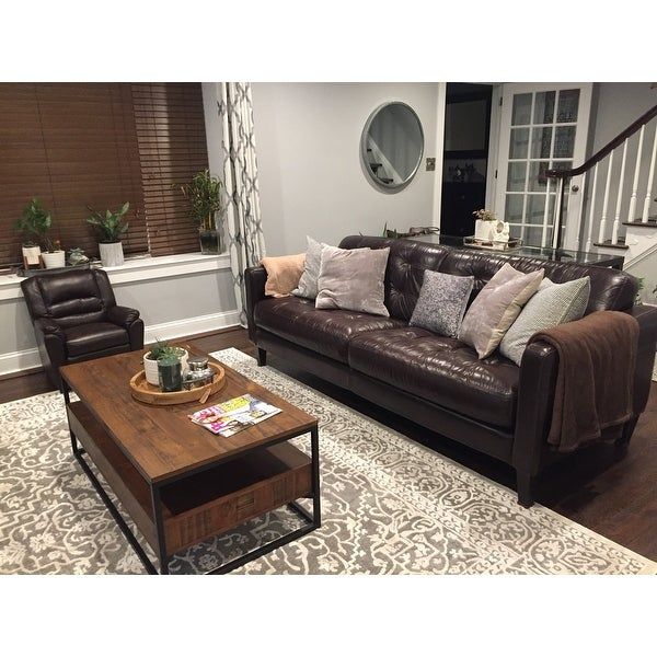 Shop Corey Rustic Brown Accent Tablesinspire Q Modern For Corey Rustic Brown Accent Tables (View 7 of 25)