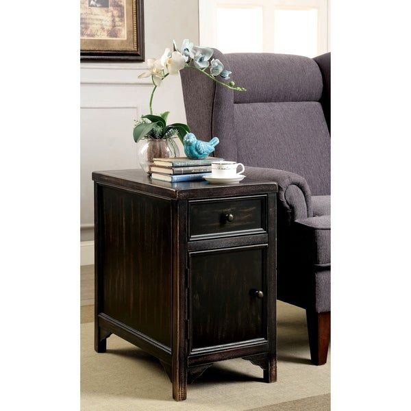 Shop Cosbin Rustic Bold Antique Black Side Tablefoa – On Pertaining To Cosbin Rustic Bold Antique Black Coffee Tables (View 4 of 50)