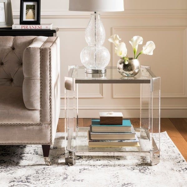 Shop Safavieh Couture Gianna Glass End Table – Free Shipping Intended For Safavieh Couture Gianna Glass Coffee Tables (View 2 of 25)
