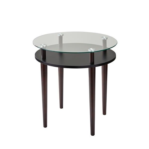 Shop Strick & Bolton Welch End Table – On Sale – Free With Regard To Copper Grove Rochon Glass Top Wood Accent Tables (View 16 of 25)