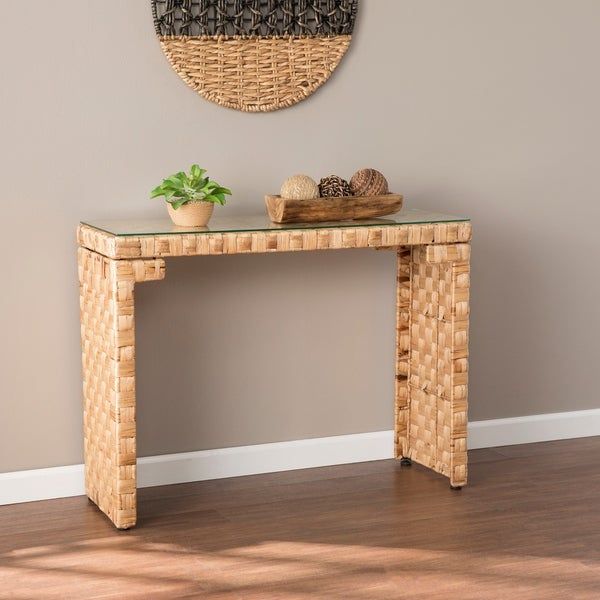 Shop The Curated Nomad Terraza Hyacinth Console Table – On With Regard To The Curated Nomad Belize Woven Cocktail Tables (View 8 of 25)