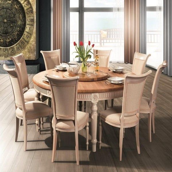 Solid Oak Round Tables – Taketheduck With Copper Grove Halesia Chocolate Bronze Round Coffee Tables (View 20 of 25)