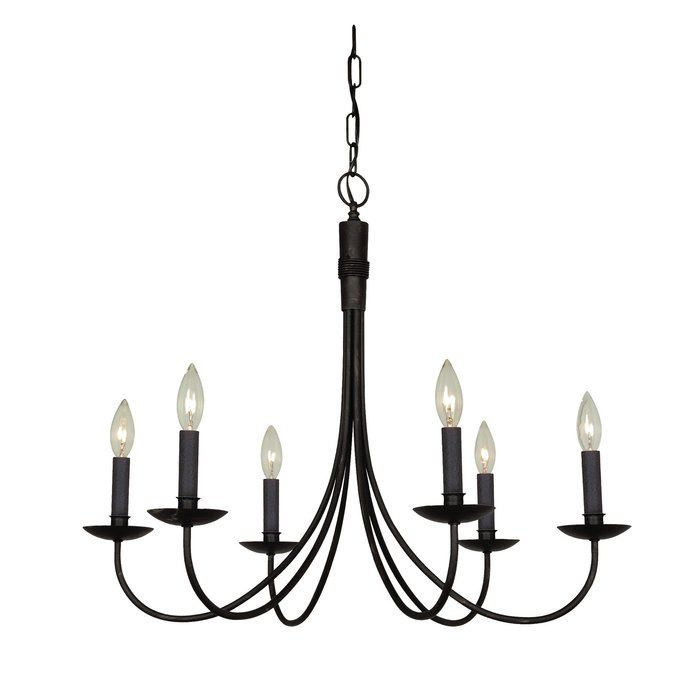 Souders 6 Light Candle Style Chandelier Intended For Perseus 6 Light Candle Style Chandeliers (View 15 of 20)