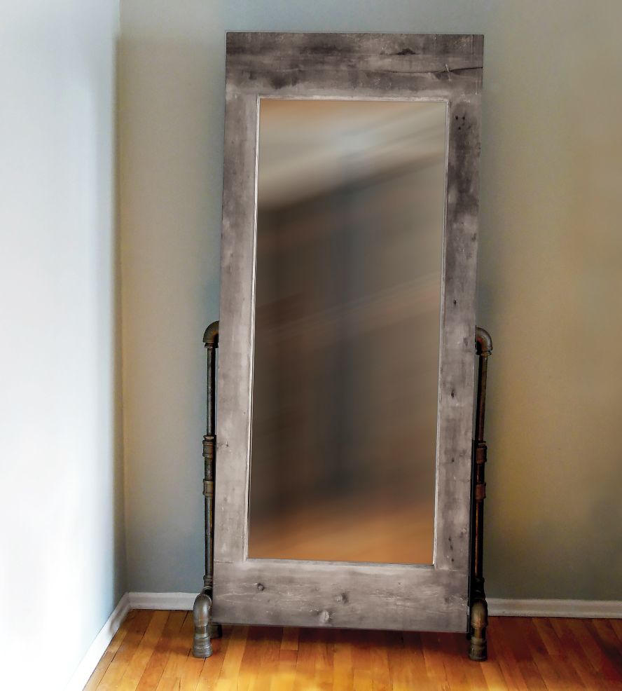 Styled Like Vintage In Brand New Materials, This Industrial Intended For Industrial Full Length Mirrors (View 8 of 20)