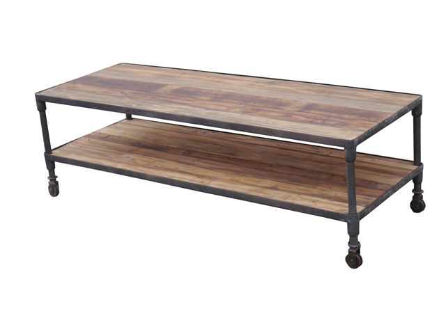 Tables Swan Street Rustic Timber And Metal Industrial Coffee Within Myra Vintage Industrial Modern Rustic 47 Inch Coffee Tables (View 19 of 25)