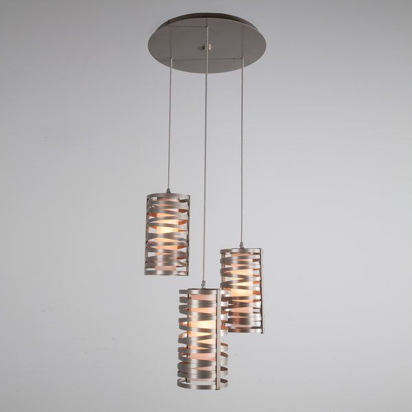 Tempest 3 Light Cluster Cylinder Pendant Pertaining To Balducci 5 Light Pendants (View 9 of 25)