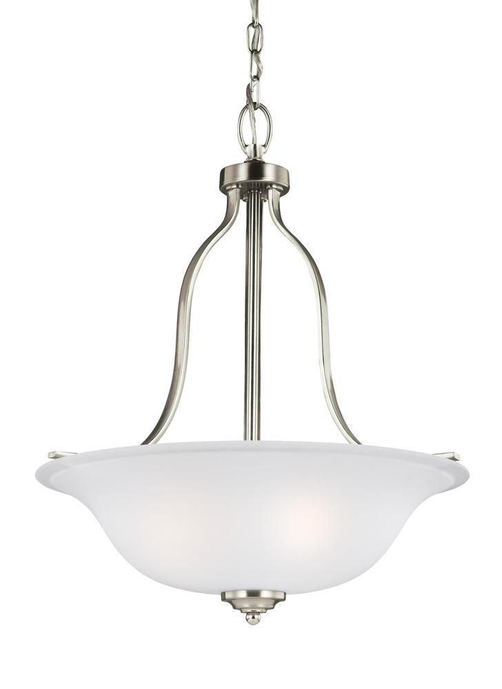 Three Light Pendant : 6639003En3 962 | Bayside Electric Supply Within Erico 1 Light Single Bell Pendants (View 24 of 25)