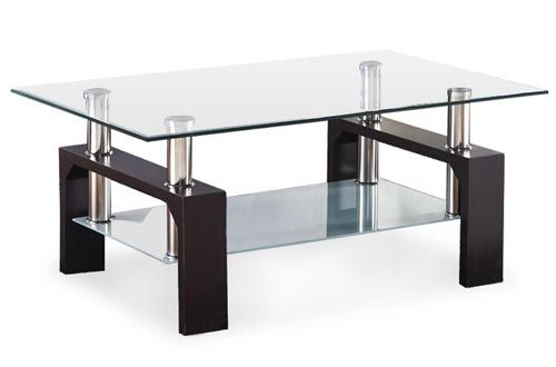Top 10 Best Glass Coffee Tables Reviews In 2019 Inside Glossy White Hollow Core Tempered Glass Cocktail Tables (View 9 of 25)