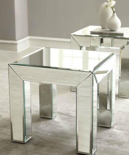 Top Mirrored Furniture We Love | Tables | Mirrored Furniture Inside Upton Home Dalton Mirrored Cocktail Tables (View 14 of 25)