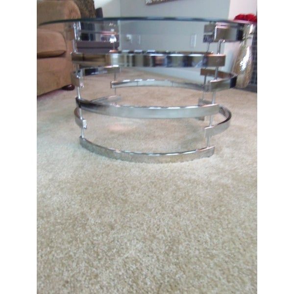 Top Product Reviews For Silver Orchid Bardeen Round Coffee Pertaining To Silver Orchid Bardeen Round Coffee Tables (View 6 of 25)
