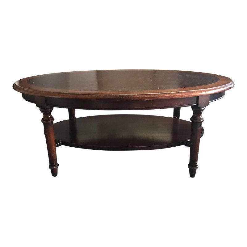 Traditional Oval Coffee Table | Products In 2019 | Oval For Furniture Of America Crescent Dark Cherry Glass Top Oval Coffee Tables (View 36 of 50)
